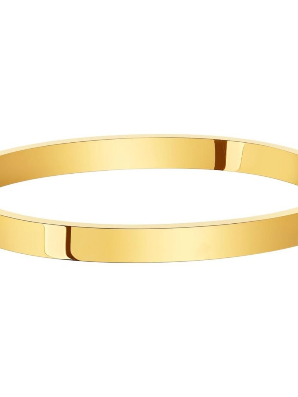 Non-Tarnish Gold Bangle Bracelet with Hidden Clasp - Stylish Women’s Jewelry